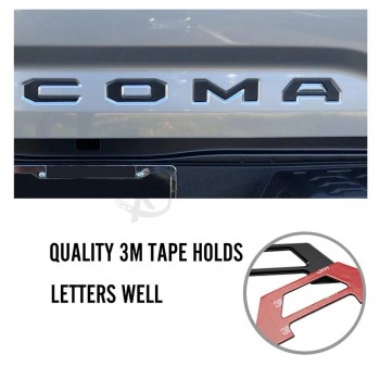Decorazione Auto Ricambi Auto OEM Portellone Postale Lettera Adesivo Badge Personalizzato Auto Emblemi Distintivi Portellone Posteriore Inserti Decalcomanie per Toyota Tacoma