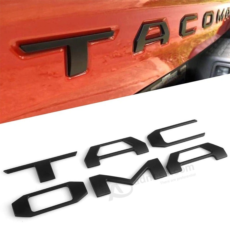 Car Decoration Auto Parts OEM Tailgate Letter Sticker Badge Custom Car Emblems Badges Tailgate Inserts Decals for Toyota Tacoma