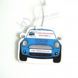 Aangepaste Promotionele Eco-Vriendelijke Blijvende Geur Parfum Geur Auto Automatisch Opknopend Document Cartoon Auto Luchtverfrisser Sticker