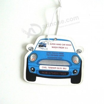 Aangepaste Promotionele Eco-Vriendelijke Blijvende Geur Parfum Geur Auto Automatisch Opknopend Document Cartoon Auto Luchtverfrisser Sticker