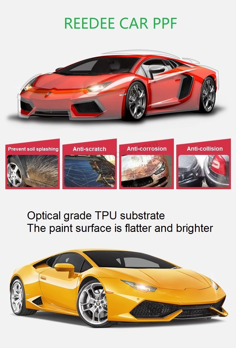 Anti Scratch Self - Repair Car Paint Protect Transparent Auto Body Film Car Wrap Sticker TPU Ppf