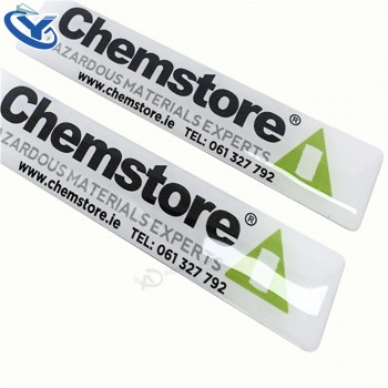 Crystal Disu trasparente PVC epossidico adesivo segni auto logo Disu marchio adesivo stampa etichetta personalizzata adesivo