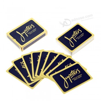 Diseño personalizado personalizado Logotipo Papel impreso PVC Póquer de plástico
