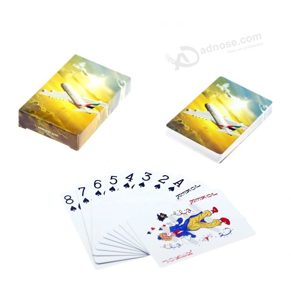 Custom Personalized Design Logo Printed Paper Plastic PVC Poker Playing Cards