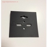 Logo personalizzato Argento Stampa A Caldo Nero Opaco PVC Floccaggio Anello Display Carte Appese