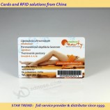 Carta in PVC personalizzata Codici a barre diversi Biglietti da visita in PVC dorato