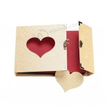 DIY Flip up Blanc Transparent PVC Feuille Carré Self Stick Photo Album