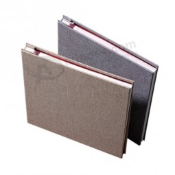 Promo Copertura di lino Autoadesivo Foto Scrapbook Book Album Cina Fornitore di Stampa di libri