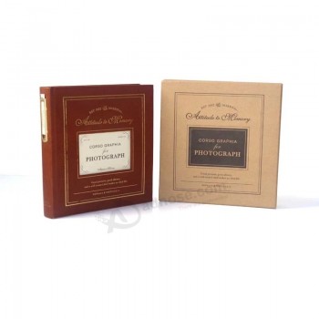 Ultimi classici ed eleganti album fotografici di matrimonio di famiglia in pelle PU personalizzati classici ed eleganti