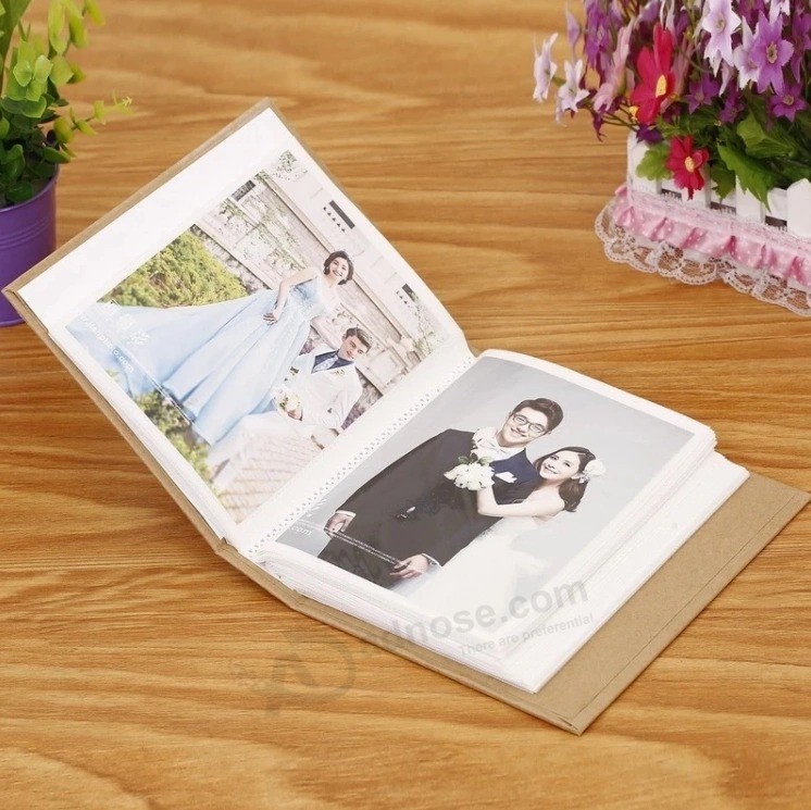 Latest Classic and Elegant Cheap Customized PU Leather Family Wedding Photo Albums