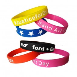 Werbegeschenk Fabrik Preis Sport Gummi Armband Silikon Armband mit individuellem Logo