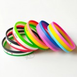 Bracelet de mode de produit en silicone standard de l’Europe 3 couches de bracelet en silicone