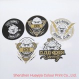 Op maat gemaakte ronde productsticker, waterdichte plastic ronde sticker, zelfklevend document ronde labelsticker