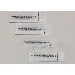 Étiquette de lavage personnalisée bon marché pour vêtement