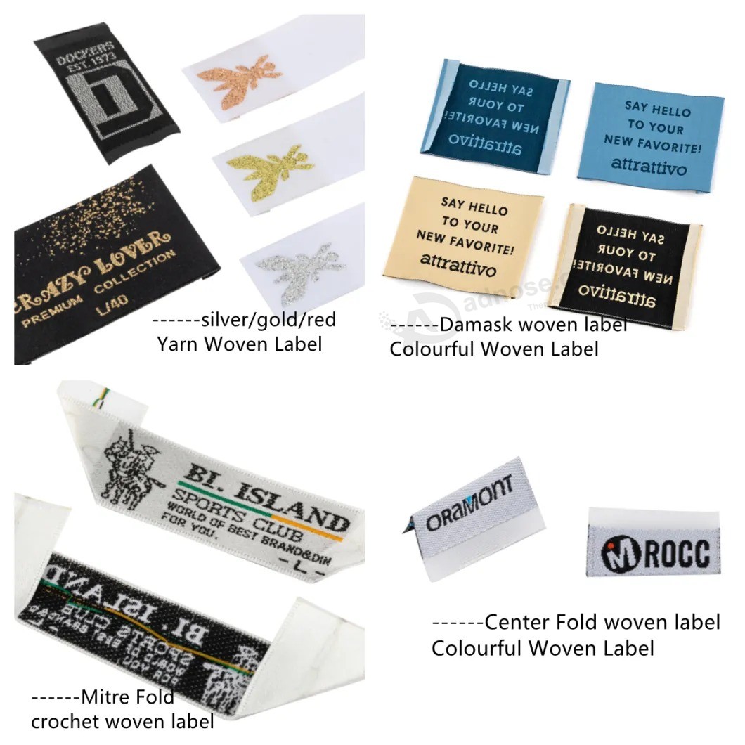 Customized Washable Print Woven Label for Garment/Clothing