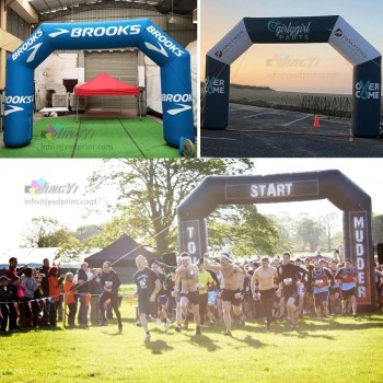 Publicité promotionnelle logo salon professionnel logo personnalisé impression événements de course sport porte gonflable arches d’air