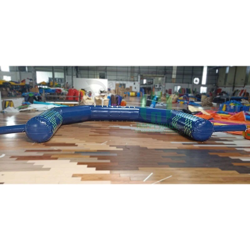 Happy Island Customized Blue Inflatable Finish Arch for Advertising