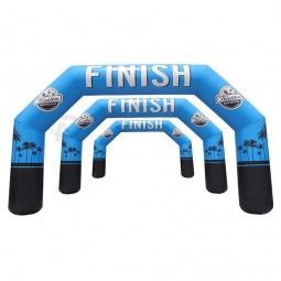 Arche gonflable en PVC ou polyester de promotion de publicité extérieure personnalisée pour le sport et la course (JMCQGM)