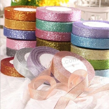 Nastro glitterato di alta qualità di vendita diretta in fabbrica per la decorazione di palloncini