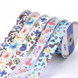 25mm Breed Douane Bedrukt Grosgrain Lint voor Haarbogen, Giftverpakking