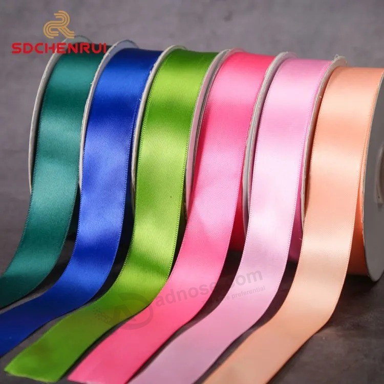 Wholesale High Quality Polyester Satin Ribbon for Gift Box Wrapping Food/Cake Packing Flower Decoration Christmas Decorative Ribbon
