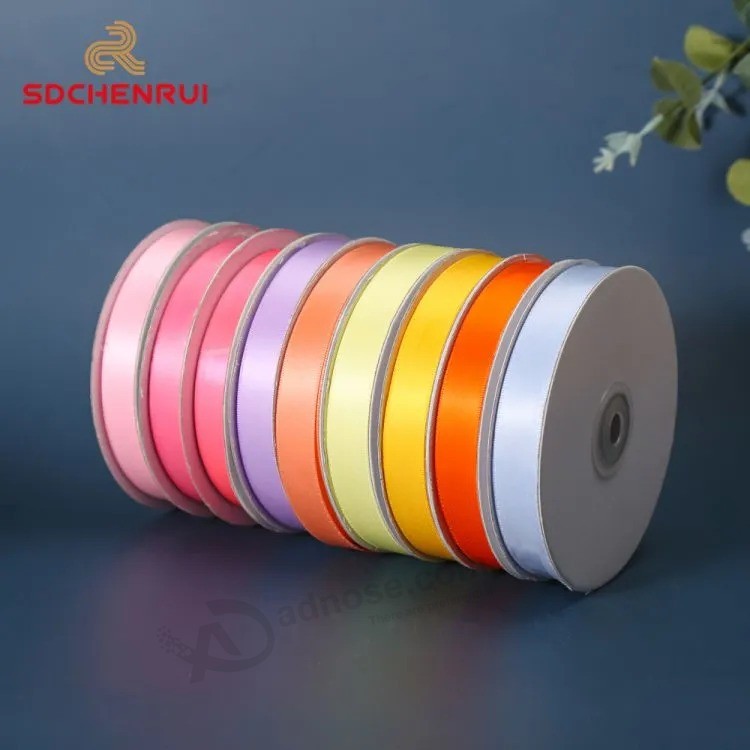 Wholesale High Quality Polyester Satin Ribbon for Gift Box Wrapping Food/Cake Packing Flower Decoration Christmas Decorative Ribbon