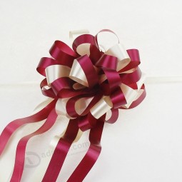 Leistung Dekoration Band ziehen Blume Band Schleifen Kunststoff Blume Verwendung für Geschenkverpackung