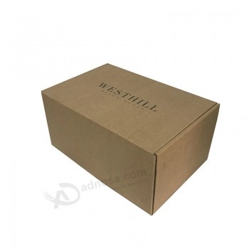 Scatole di scarpe in cartone kraft marrone riciclato all'ingrosso