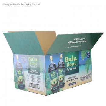 Commercio all'ingrosso Vendita Calda Pesante Cartone Bottiglie di Vino Imballaggio Scatola Regalo per Spedizione Scatola di Carta