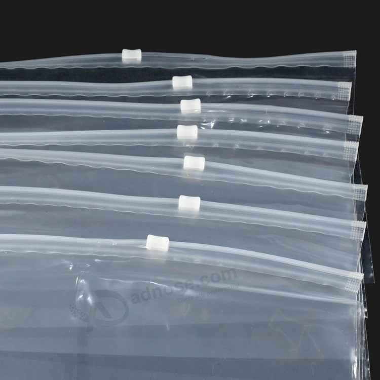 Custom Printed Frosted PVC / EVA Ziplock Bag Plastic Clothes Packing Bags