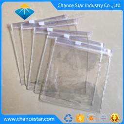 맞춤형 투명 지퍼 PVC 포장 섬유용 비닐 백