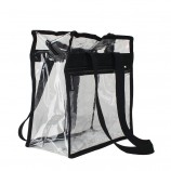 Sac à main à bandoulière transparent transparent clair de vente chaude Sac fourre-tout en PVC