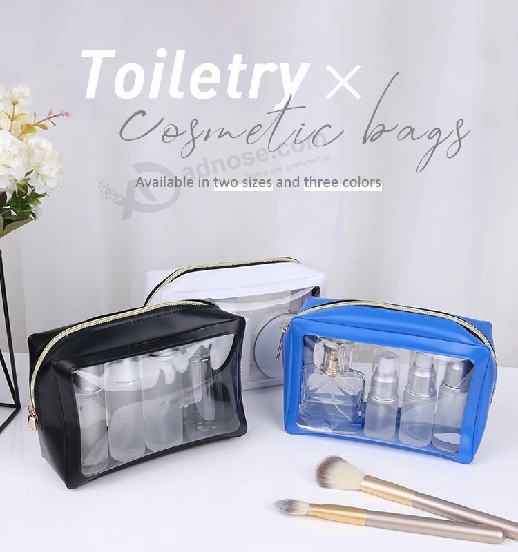 Supply Transparent PVC Travel Toiletry Makeup Cosmetic Bag