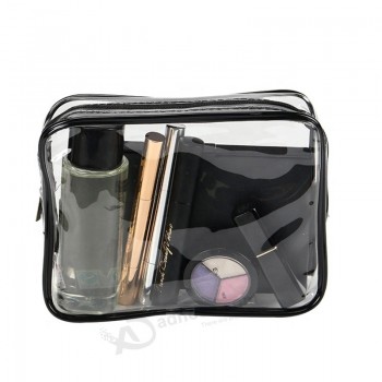 durchsichtige Make-up-Taschen wasserdichte PVC-Kosmetiktasche mit Reißverschluss