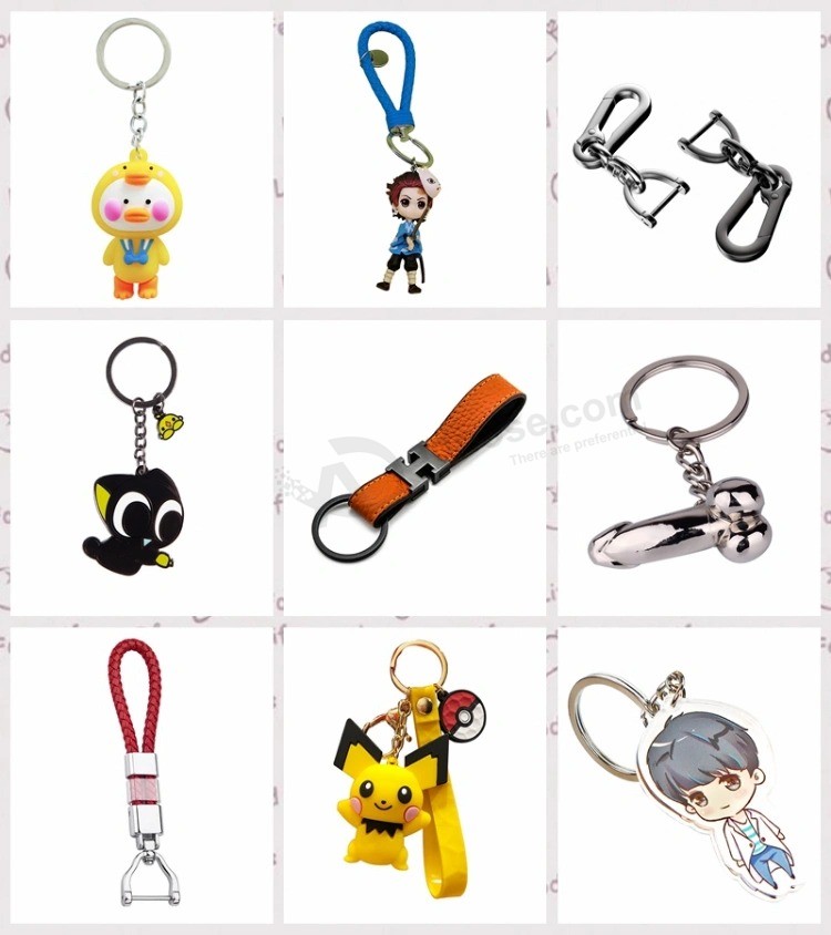 Promotional Gifts Rubber Keychains Make Rubber Keychains Soft PVC Keyring