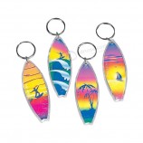 Camouflage planche de surf en aluminium décapsuleur porte-clés porte-clés