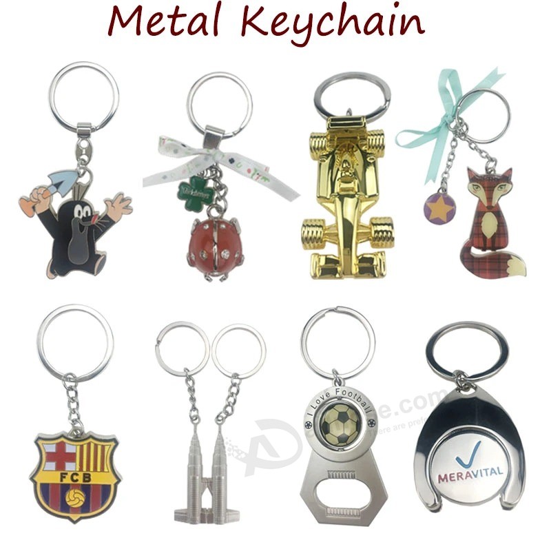 Fashion Design Custom 3D Logo Rectangle Key Ring