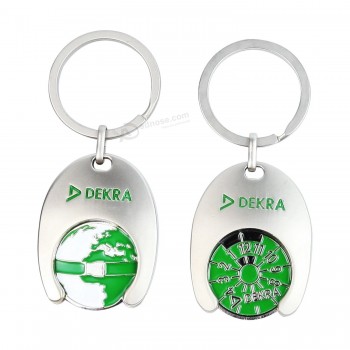 Direttamente Portachiavi Produttore Morbido Smalto Metallo Trolly Coin Key Ring