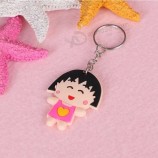 Op maat gemaakte schattige grappige 2D PVC rubberen sleutelhanger