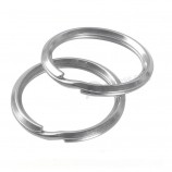 Anello chiave rotondo di alta qualità Portachiavi in acciaio metallico Split Ring