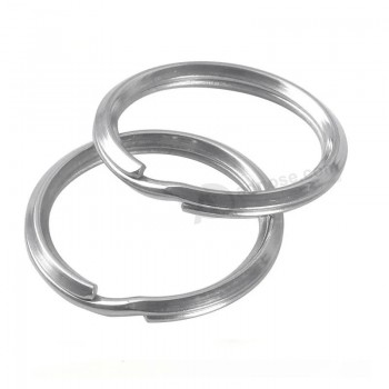 Hoge kwaliteit ronde sleutelhanger metalen stalen sleutelhanger split ring