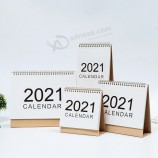 Calendario de escritorio simple Calendario creativo Calendario anual 2021 Calendario personalizado empresarial Oficina de escritorio Personalizado