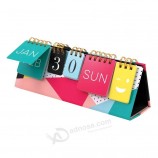 Calendario da tavolo da tavolo da tavolo perpetuo con design di stampa personalizzato