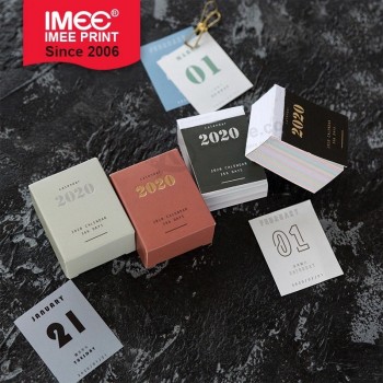 Imee Incollaggio Sulla Parte Superiore Facile Da Strappare Calendario Rettangolare