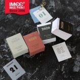 Imee Pegado en la parte superior Calendario rectangular fácil de rasgar