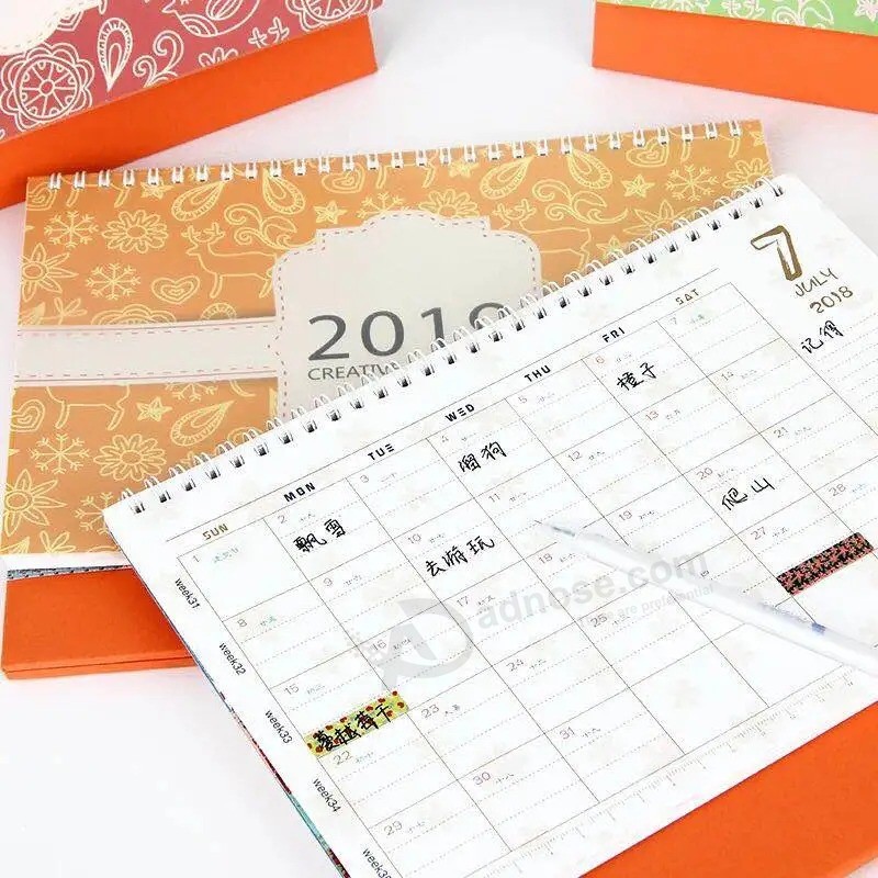 2021 UV Varnish Desk Calendar Custom Printing Service in China