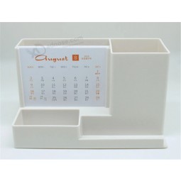Calendrier créatif en plastique multifonction avec porte-stylo et organisateur