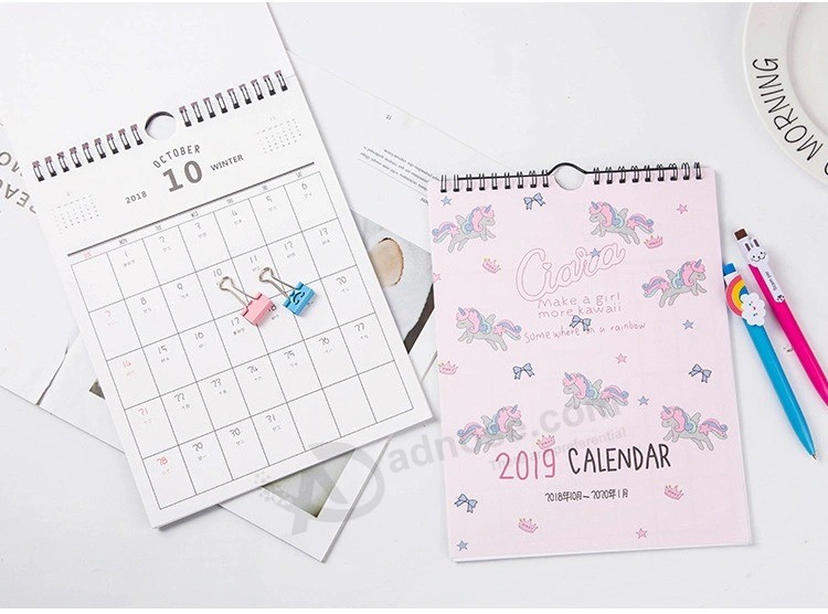 New Monthly Desk Table Wall Calendar for New Year Gift