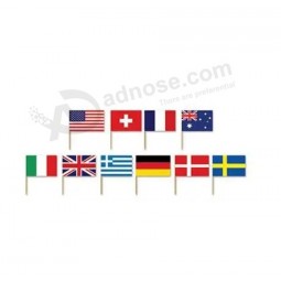 Party Food Cake Mini Paper Toothpick National Flag