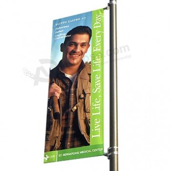 Lampione Stradale Palo Pubblicitario Poster Immagine Segno Hardware Banner Arm